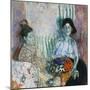 Loveday and Ann: Two Women with a Basket of Flowers-Frances Hodgkins-Mounted Giclee Print