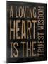 Loveing Heart Brown-Jace Grey-Mounted Art Print
