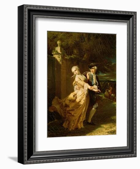 Lovelace Abducting Clarissa Harlowe, 1867-Louis Edouard Dubufe-Framed Giclee Print