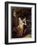 Lovelace's Kidnapping of Clarissa Harlowe, 1867-Ed. Dubufe-Framed Giclee Print