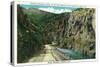 Loveland, Colorado - View of Thompson Canyon Entrance on Highway to Estes Park, c.1938-Lantern Press-Stretched Canvas
