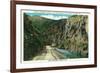 Loveland, Colorado - View of Thompson Canyon Entrance on Highway to Estes Park, c.1938-Lantern Press-Framed Premium Giclee Print