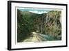 Loveland, Colorado - View of Thompson Canyon Entrance on Highway to Estes Park, c.1938-Lantern Press-Framed Art Print