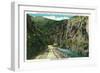 Loveland, Colorado - View of Thompson Canyon Entrance on Highway to Estes Park, c.1938-Lantern Press-Framed Art Print