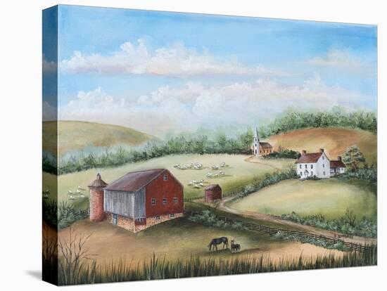 Lovely Barn-Barbara Jeffords-Stretched Canvas