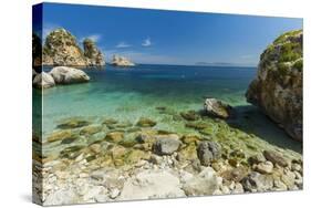 Lovely Limestone Cove at the Tonnara Di Scopello-Rob Francis-Stretched Canvas