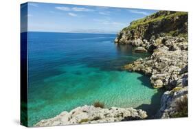 Lovely Limestone Cove at Zingaro Nature Reserve Near Scopello-Rob Francis-Stretched Canvas