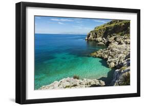 Lovely Limestone Cove at Zingaro Nature Reserve Near Scopello-Rob Francis-Framed Photographic Print