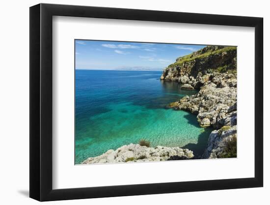 Lovely Limestone Cove at Zingaro Nature Reserve Near Scopello-Rob Francis-Framed Photographic Print