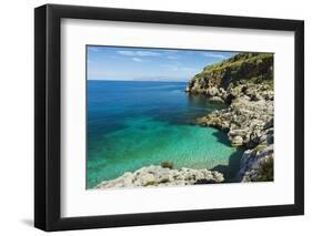 Lovely Limestone Cove at Zingaro Nature Reserve Near Scopello-Rob Francis-Framed Photographic Print