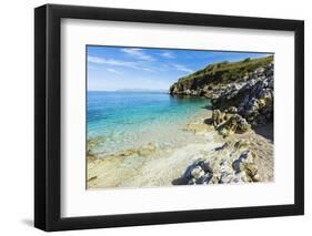 Lovely Limestone Cove at Zingaro Nature Reserve Near Scopello-Rob Francis-Framed Photographic Print