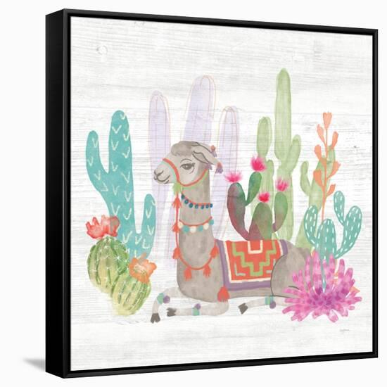 Lovely Llamas I-Mary Urban-Framed Stretched Canvas