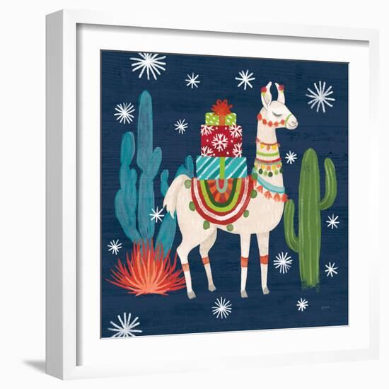 Lovely Llamas II Christmas-Mary Urban-Framed Art Print