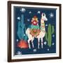 Lovely Llamas II Christmas-Mary Urban-Framed Art Print