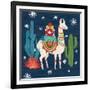 Lovely Llamas II Christmas-Mary Urban-Framed Art Print