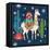 Lovely Llamas II Christmas-Mary Urban-Framed Stretched Canvas