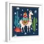 Lovely Llamas II Christmas-Mary Urban-Framed Art Print