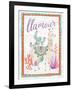 Lovely Llamas II Llamour-null-Framed Art Print