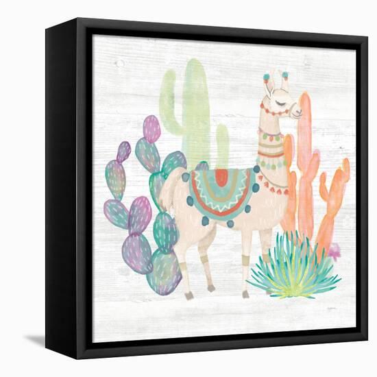 Lovely Llamas II-Mary Urban-Framed Stretched Canvas