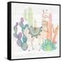 Lovely Llamas II-Mary Urban-Framed Stretched Canvas