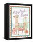 Lovely Llamas IV No Probllama-null-Framed Stretched Canvas