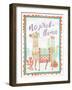 Lovely Llamas IV No Probllama-null-Framed Art Print