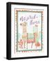 Lovely Llamas IV No Probllama-null-Framed Art Print