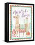 Lovely Llamas IV No Probllama-null-Framed Stretched Canvas