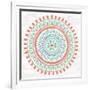 Lovely Llamas Mandala I-Mary Urban-Framed Art Print