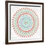 Lovely Llamas Mandala I-Mary Urban-Framed Art Print