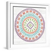 Lovely Llamas Mandala II-Mary Urban-Framed Art Print