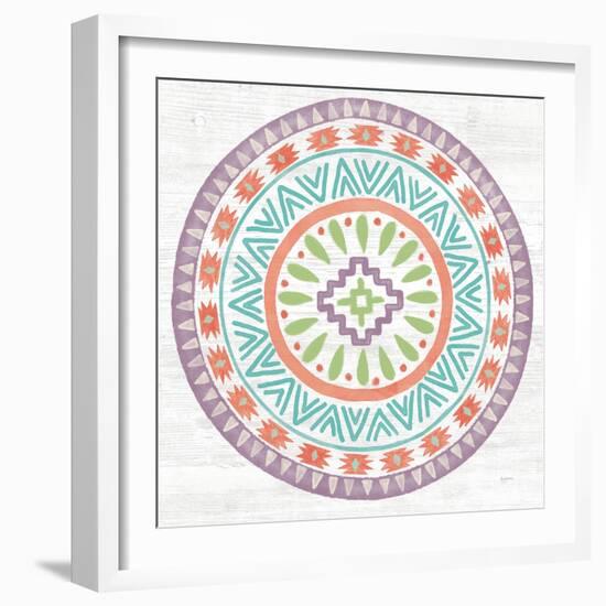 Lovely Llamas Mandala II-Mary Urban-Framed Art Print