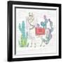 Lovely Llamas V-Mary Urban-Framed Art Print