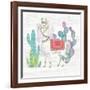 Lovely Llamas V-Mary Urban-Framed Art Print