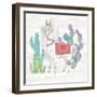 Lovely Llamas V-Mary Urban-Framed Art Print