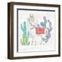 Lovely Llamas V-Mary Urban-Framed Art Print