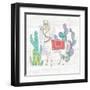 Lovely Llamas V-Mary Urban-Framed Art Print