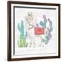 Lovely Llamas V-Mary Urban-Framed Art Print