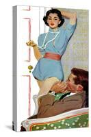 Lovely Neighbor  - Saturday Evening Post "Leading Ladies", November 20, 1954 pg.43-Lynn Buckham-Stretched Canvas