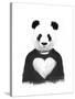 Lovely Panda-Balazs Solti-Stretched Canvas