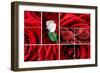 Lovely Roses Mosaic-duallogic-Framed Art Print