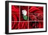 Lovely Roses Mosaic-duallogic-Framed Art Print