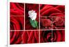 Lovely Roses Mosaic-duallogic-Framed Art Print