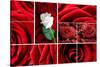 Lovely Roses Mosaic-duallogic-Stretched Canvas