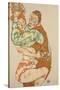 Lovemaking, 1915-Egon Schiele-Stretched Canvas