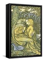 Lover with Head Bowed in Grief, from 'O Willow, Willow', Traditional English Folk Song,…-Walter Crane-Framed Stretched Canvas