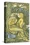 Lover with Head Bowed in Grief, from 'O Willow, Willow', Traditional English Folk Song,…-Walter Crane-Stretched Canvas