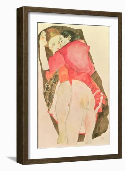 Lovers, 1911-Egon Schiele-Framed Giclee Print