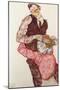 Lovers, 1914-1915-Egon Schiele-Mounted Giclee Print