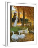 Lovers and Swans-Gaston Latouche-Framed Giclee Print